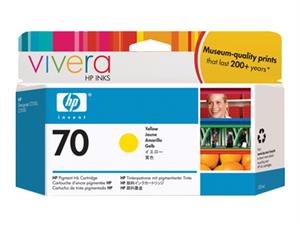 HP nr. 70 Vivera blekk yellow 130 ml 